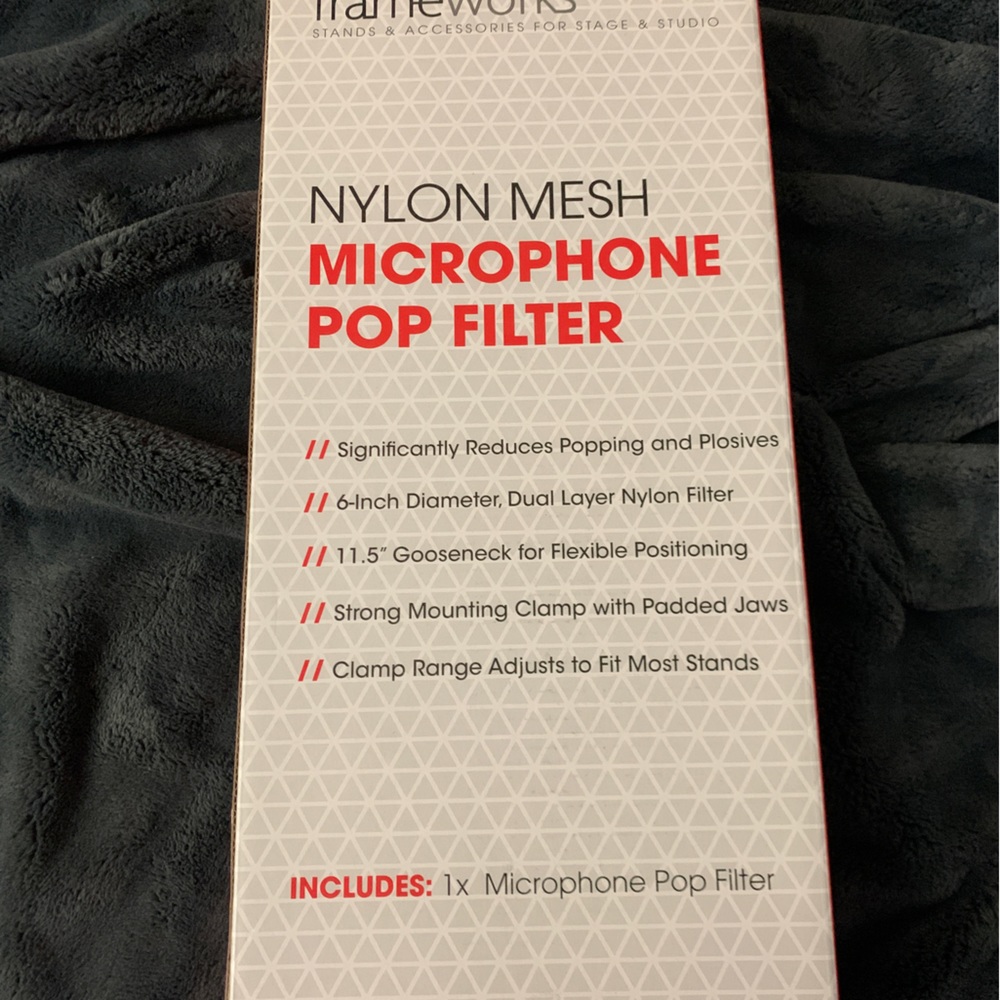 Gator Framework Nylon Mesh Microphone Pop Filter